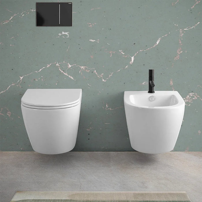 Sanitari sospesi Rimless scarico a vortice e copriwc soft-close Tao