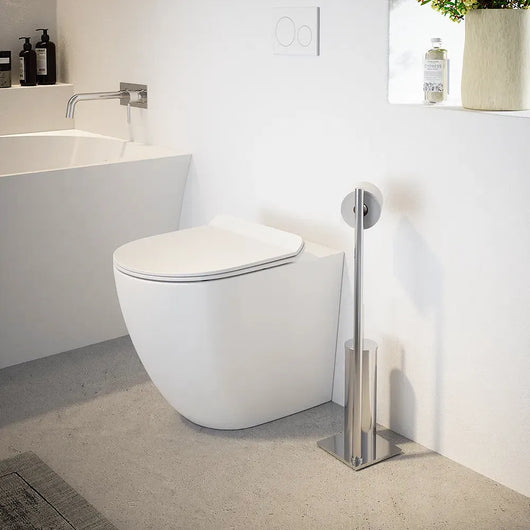 Vaso filomuro tornado silent flush in ceramica bianco lucido con sedile soft-close | Sydney
