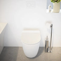 Vaso filomuro tornado silent flush in ceramica bianco lucido con sedile soft-close | Sydney
