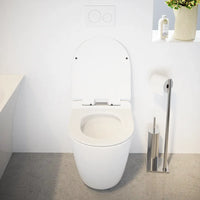 Vaso filomuro tornado silent flush in ceramica bianco lucido con sedile soft-close | Sydney