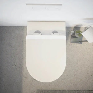 Vaso filomuro tornado silent flush in ceramica bianco lucido con sedile soft-close | Sydney