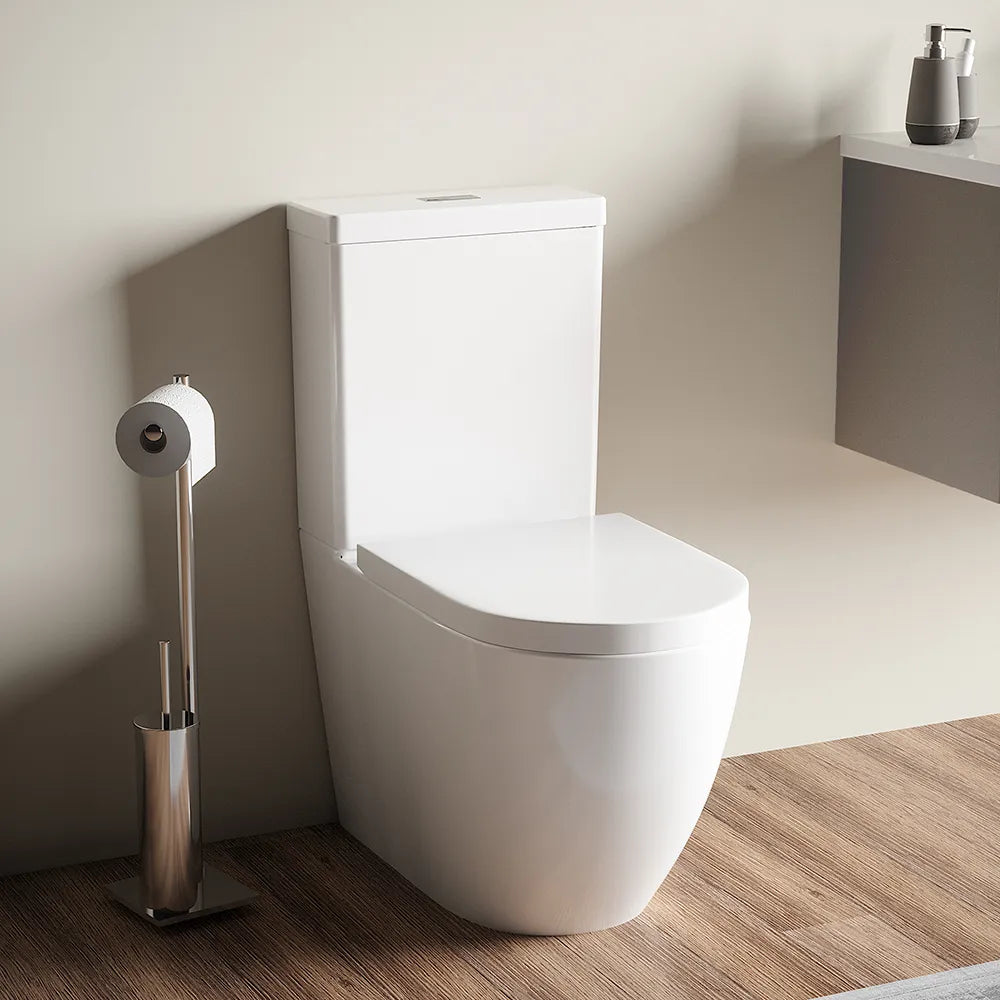 Vaso filomuro monoblocco tornado silent flush e sedile soft-close | Roma