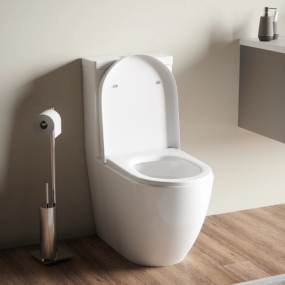 Vaso filomuro monoblocco tornado silent flush e sedile soft-close | Roma