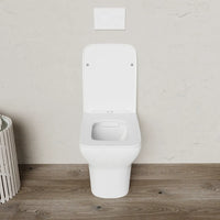 Vaso filomuro rimless in ceramica bianco lucido con sedile soft-close | Havana