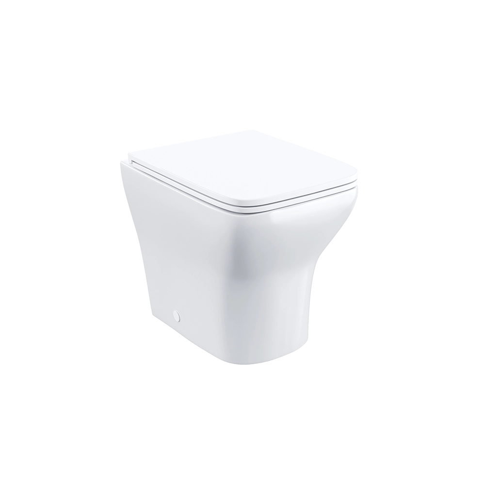 Vaso filomuro rimless in ceramica bianco lucido con sedile soft-close | Havana