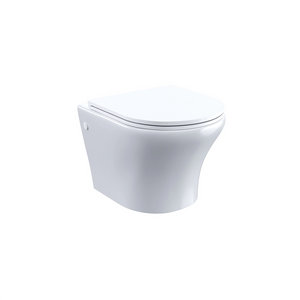Vaso sospeso rimless in ceramica bianco lucido con sedile soft-close | Nassau