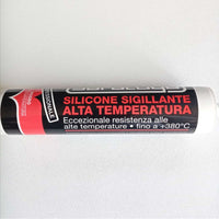 Saratoga 310ml silicone acetico alta temperatura per forni caldaie caminetti, colori rosso