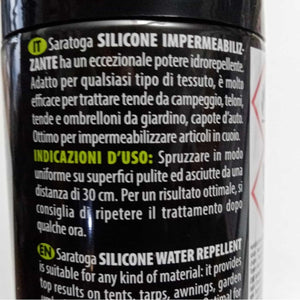Saratoga 400ml silicone impermeabilizzante trasparente per tessuti e cuoio
