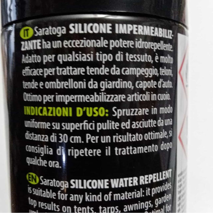 Saratoga 400ml silicone impermeabilizzante trasparente per tessuti e cuoio