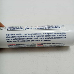 Saratoga 450gr silicone sigillante acrilico grigio chiaro verniciabile