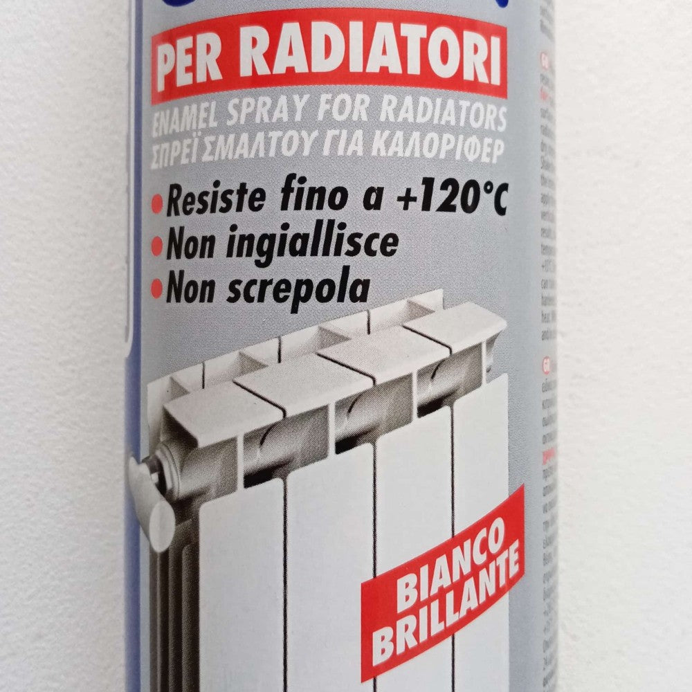 Saratoga bomboletta happy color per radiatori alluminio 400ml bianco brillante
