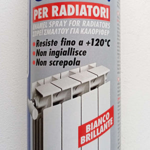 Saratoga bomboletta happy color per radiatori alluminio 400ml bianco brillante