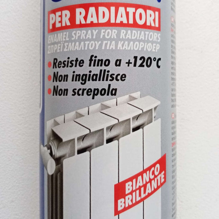 Saratoga bomboletta happy color per radiatori alluminio 400ml bianco brillante