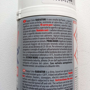 Saratoga bomboletta happy color per radiatori alluminio 400ml bianco brillante
