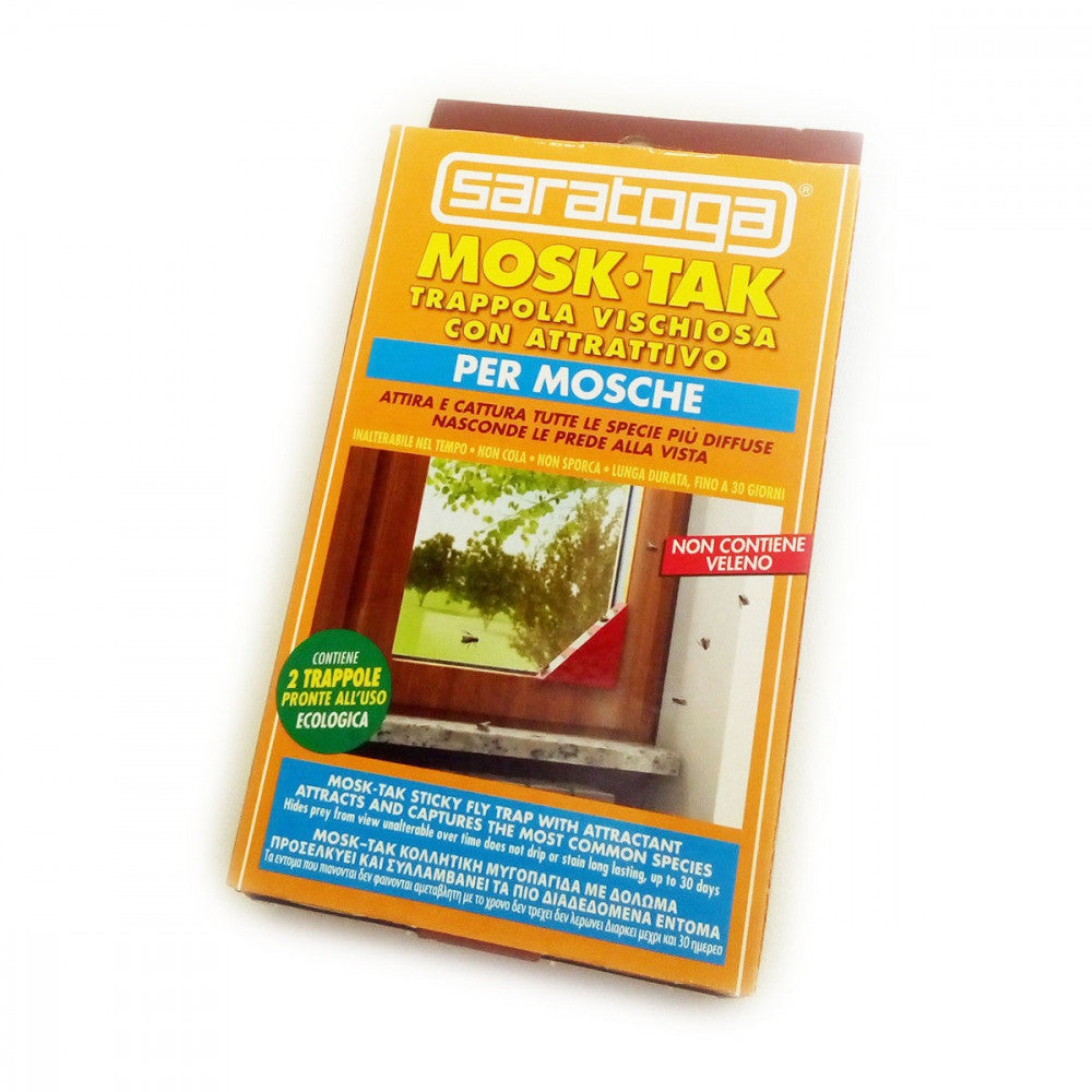 Mosk tak 2pz trappola vischiosa ecologica con attrattivo per mosche