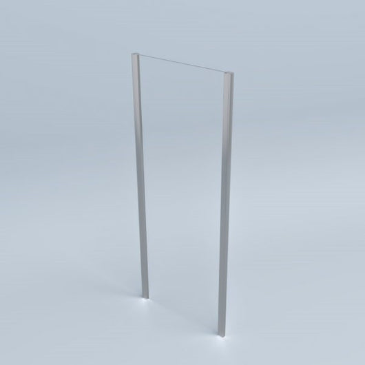 Lato fisso per box doccia 90 cm H200 cm cristallo 6mm profilo SATINATO SAM