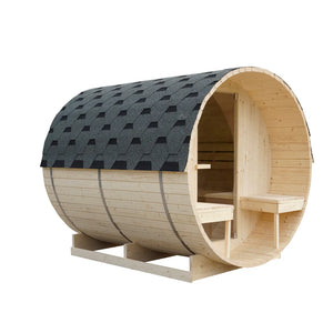 Sauna finlandese da esterno 4 persone 185x220 cm h190 in legno di abete | Onsen