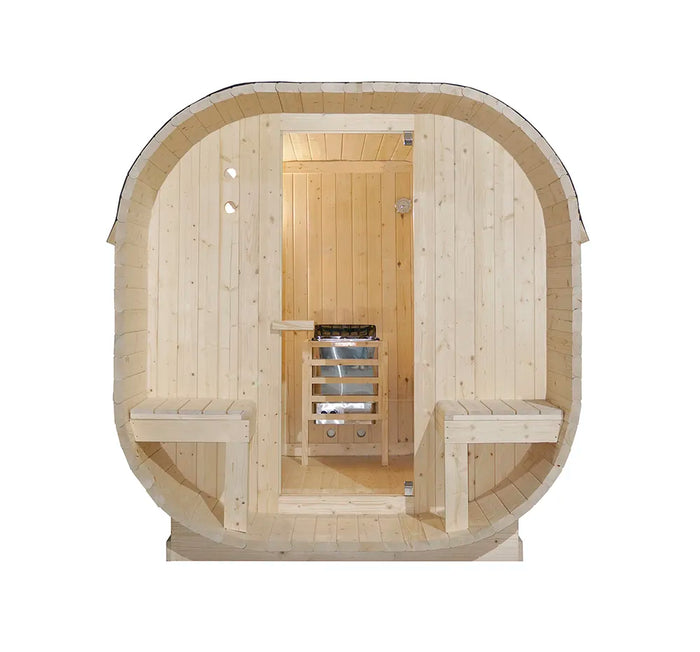 Sauna finlandese da esterno 4 persone 185x220cm h194 in legno di abete | Kota