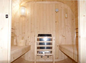 Sauna finlandese da esterno 4 persone 185x220cm h194 in legno di abete | Kota