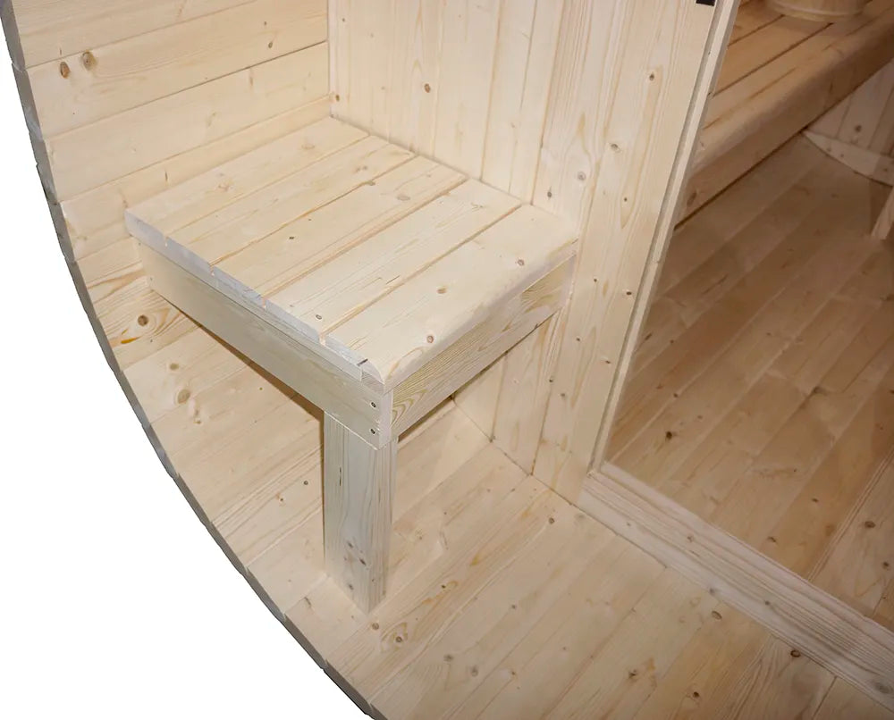 Sauna finlandese da esterno 4 persone 185x220cm h194 in legno di abete | Kota
