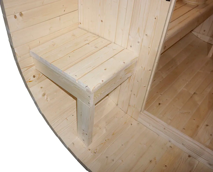 Sauna finlandese da esterno 4 persone 185x220cm h194 in legno di abete | Kota
