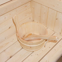 Sauna finlandese da interno 3-4 persone 200x150cm h190 in legno di abete | Kivi