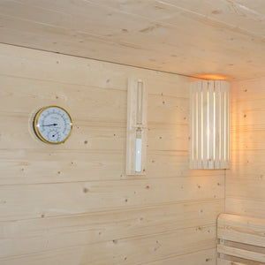 Sauna finlandese da interno 3-4 persone 200x150cm h190 in legno di abete | Kivi