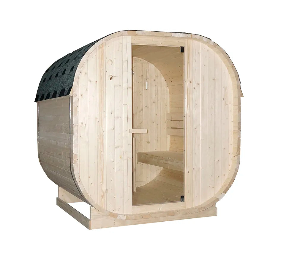 Sauna finlandese da esterno 4 persone 185x180cm h194 in legno di abete | Kota