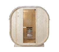 Sauna finlandese da esterno 4 persone 185x180cm h194 in legno di abete | Kota