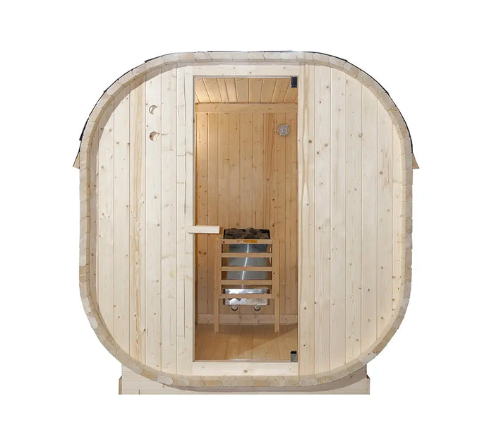 Sauna finlandese da esterno 4 persone 185x180cm h194 in legno di abete | Kota