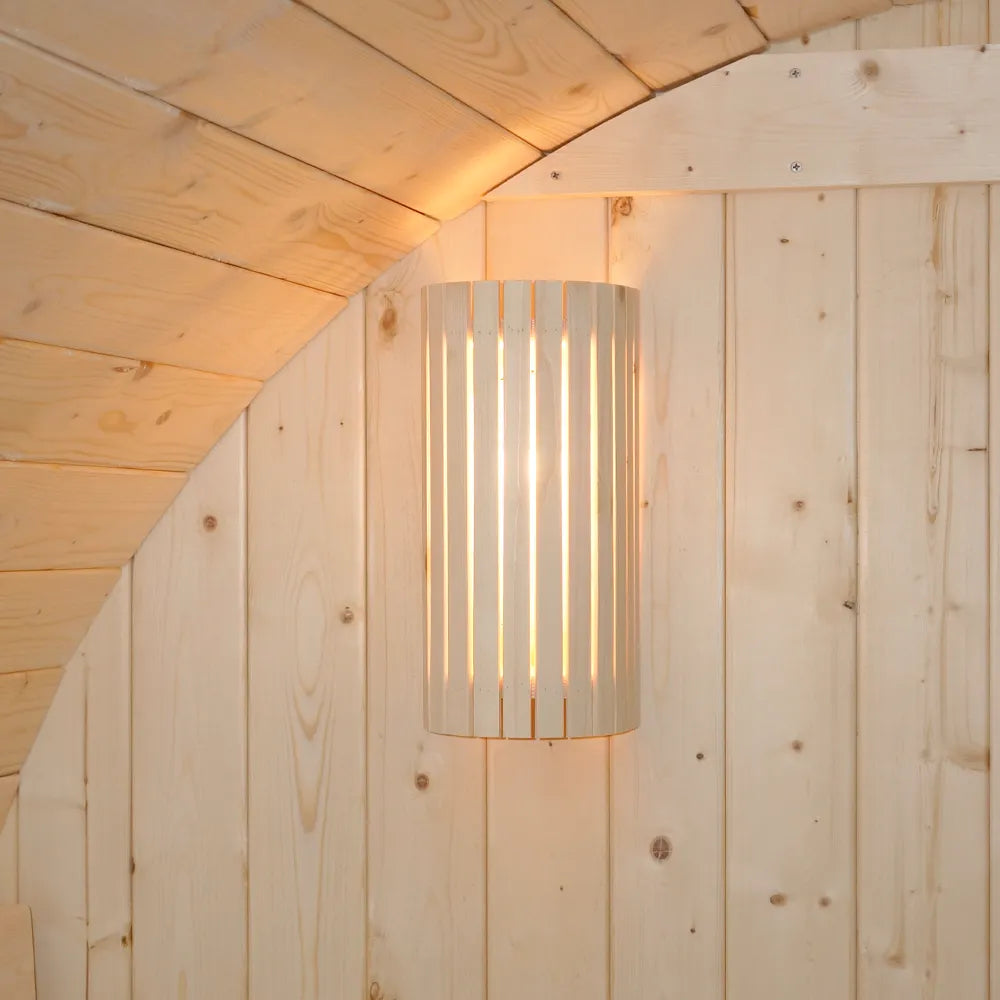 Sauna finlandese da esterno 4 persone 185x180cm h194 in legno di abete | Kota