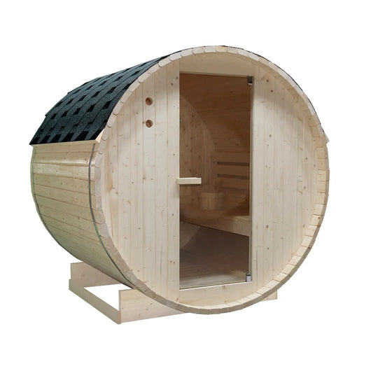 Sauna finlandese da esterno 4 persone 185x180 cm h190 in legno di abete | Onsen
