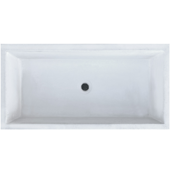 Pilozza serie grecale cemento finitura zigrinata l.45 x p.35 x h.16 cm