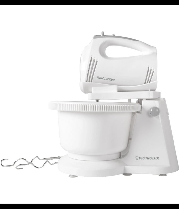 Sbattitore 2 Fruste Con Ciotola Rotante Ganci Impastatrice 300w 5 Velocità +turbo         