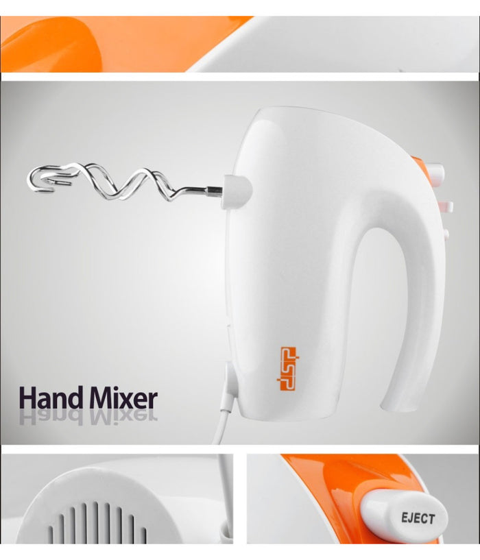 Sbattitore Elettrico 5 Velocità  Con Accessori In Acciaio Inox 150w Bianco         