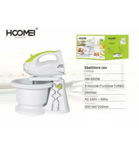 Sbattitore Elettrico Frullatore Impastatore 5 Velocita' 250 Watt Hoomei Hm-6825b         