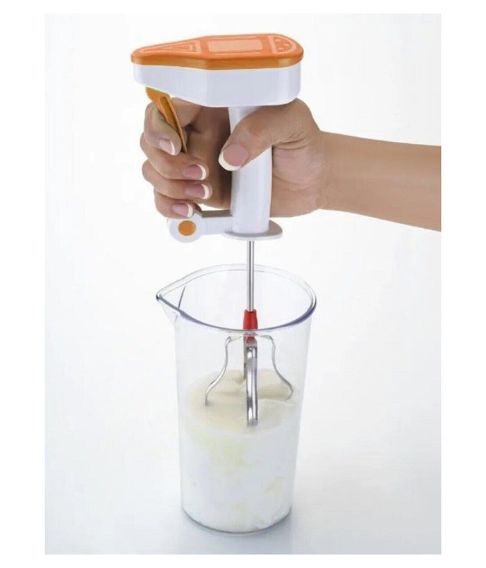 Sbattitore Frusta Manuale A Pressione Sbatti Monta Impastatore         