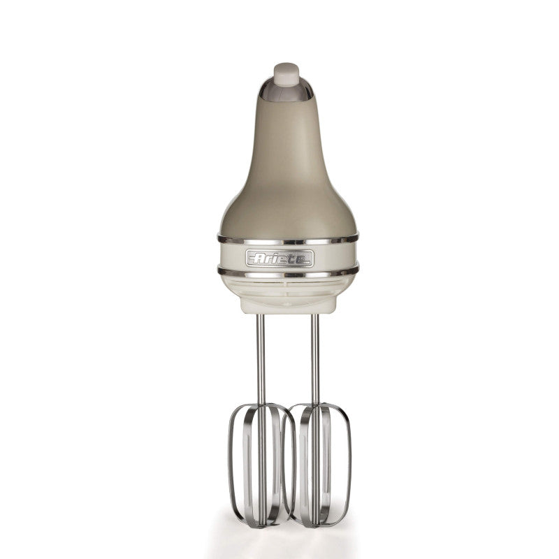 Sbattitore Vintage 450W - 5 velocità - Funzione turbo - 2 fruste - Beige