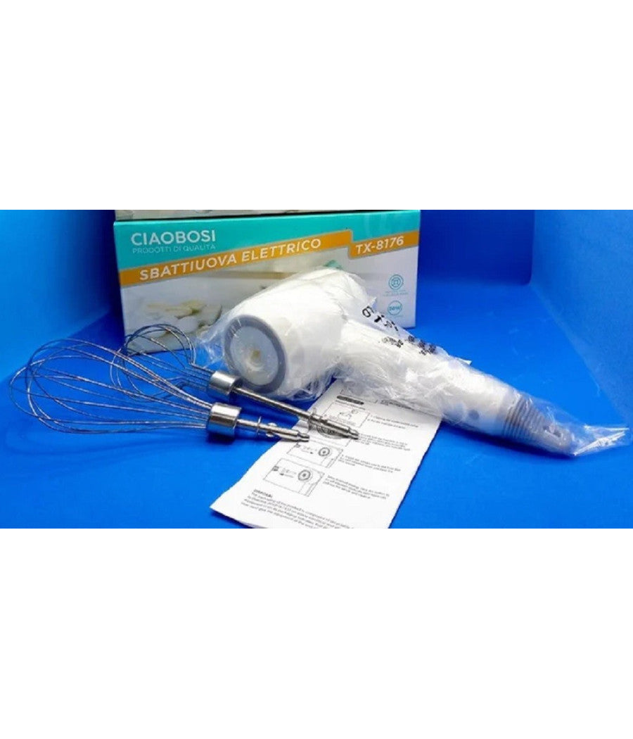 Sbattiuova Sbattiuovo Panna Sbatti Uova Elettrico 20w Ricaricabile Usb Tx-8176         