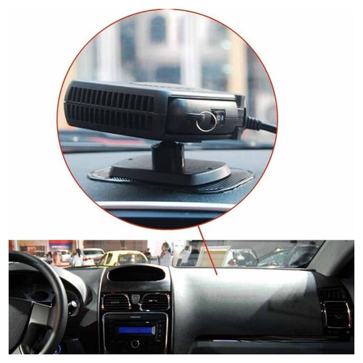 Trade Shop - Sbrinatore Riscaldatore Scaldino 12v 150w Termoventilatore Ventilatore Auto Car -