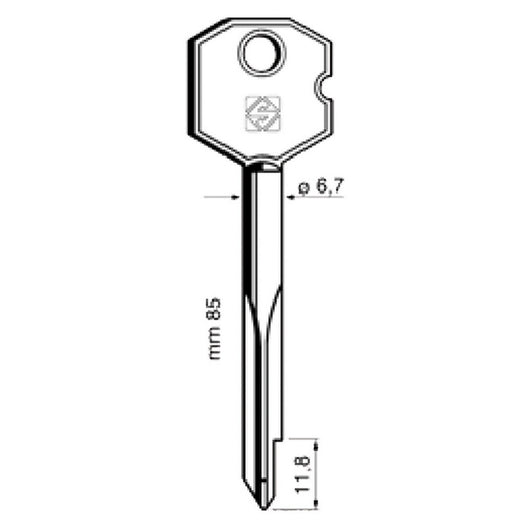 chiavi a croce  cod:ferx.320204nlm