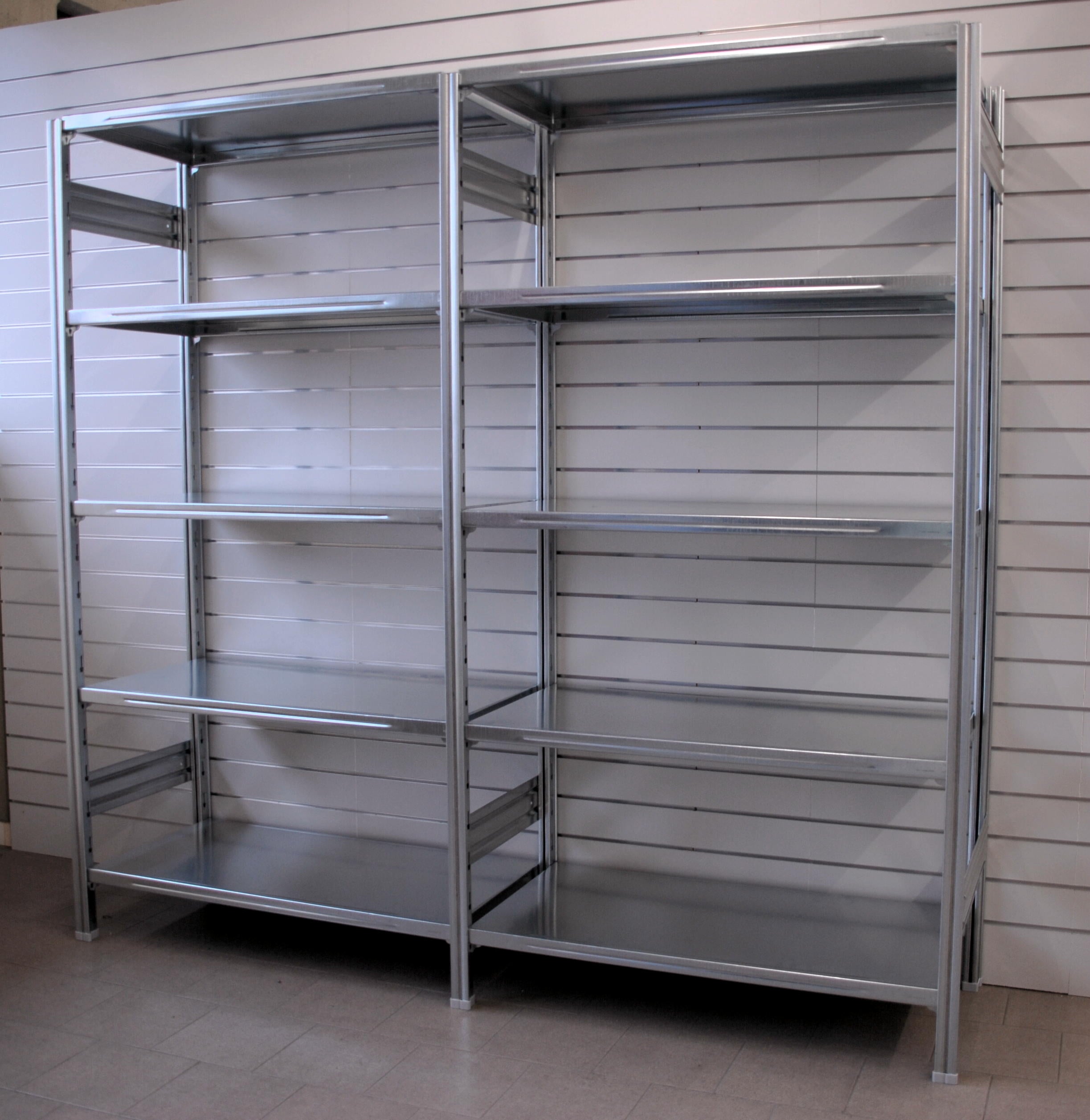 SCAFFALATURA in metallo da magazzino Zincata cm. 80x40x180h