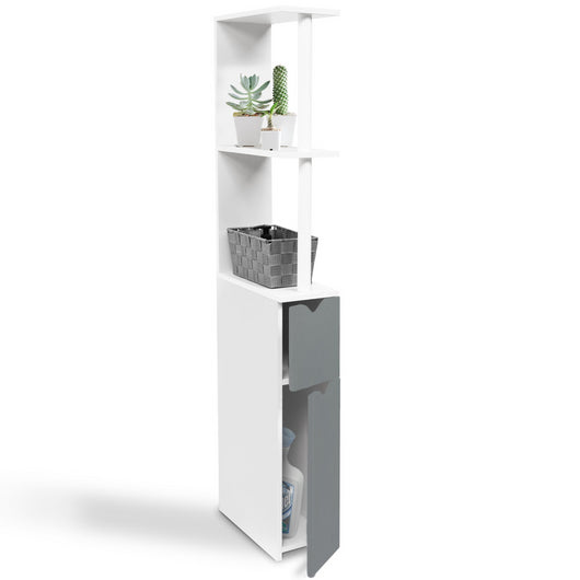 ProBache - Scaffalatura per toilette WILLY a 2 ante grigie