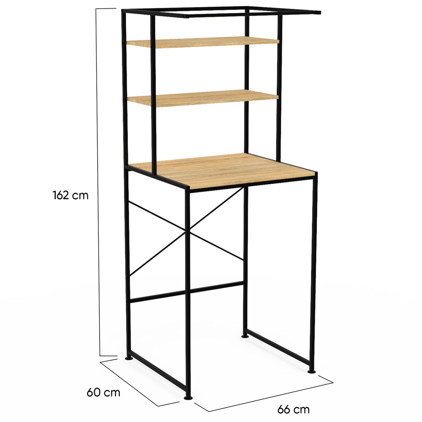 IDMarket - Scaffalatura portabiancheria di design industriale DETROIT