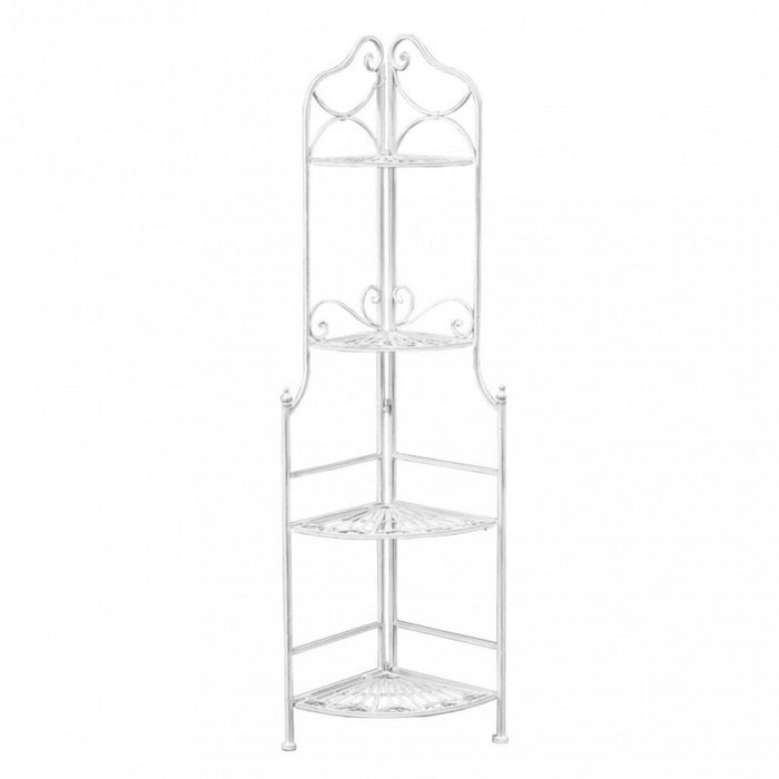 SCAFFALE CHARLOTTE 4 PIANI BIANCO ANTICO