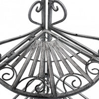 SCAFFALE CHARLOTTE 4 PIANI BIANCO OSSIDATO