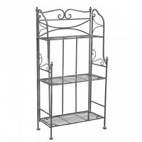 SCAFFALE CLAUDE 3 PIANI BIANCO OSSIDATO