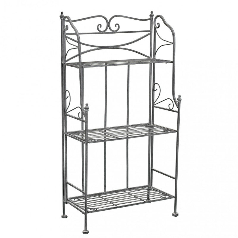 SCAFFALE CLAUDE 3 PIANI BIANCO OSSIDATO