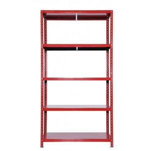 Scaffale Ettore Bulloni Grima in Acciaio Color Rosso L 100 X P 40 X H 187 Cm