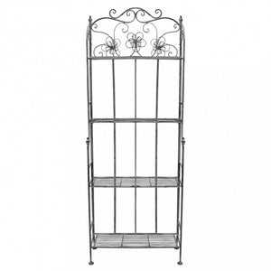 SCAFFALE FLORIANCE 4 PIANI BIANCO OSSIDATO